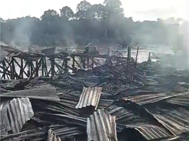PMK Nunukan : 51 Rumah dan Toko Terbakar di Mansalong
