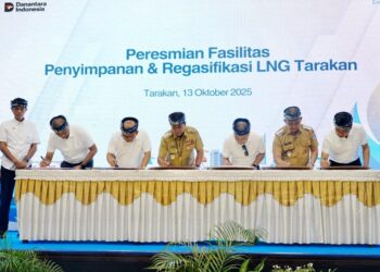 Gubernur Resmikan Fasilitas LNG Tarakan, Wujudkan Energi Bersih di Kaltara