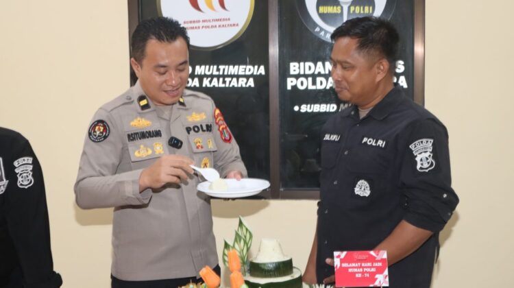 Bidhumas Polda Kaltara Gelar Syukuran HUT Humas Polri ke-74