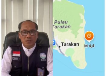 Gempa Kembali Terjadi, Kepala BMKG Tarakan Himbau Masyarakat Tenang