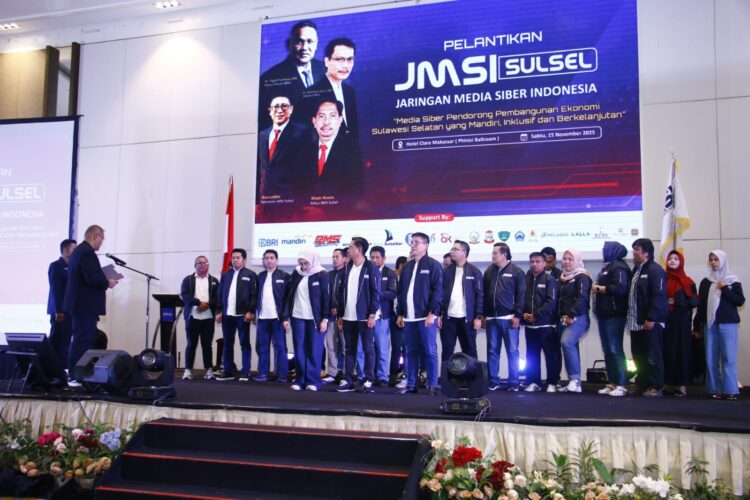 Pengurus JMSI Sulsel 2025-2030 Resmi Dilantik, Teguh Santosa Tekankan Profesionalisme Media
