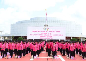 Capai Rekor Muri, Bhayangkari Daerah Kaltara Ikuti Workshop Ecoenzyme Serentak Bhayangkari Seluruh Indonesia