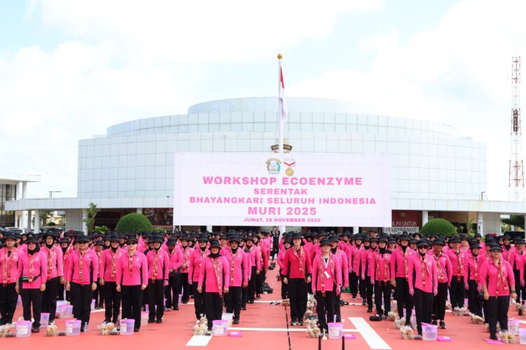 Capai Rekor Muri, Bhayangkari Daerah Kaltara Ikuti Workshop Ecoenzyme Serentak Bhayangkari Seluruh Indonesia