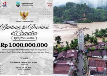 Pemprov Kaltara Salurkan Bantuan untuk Korban Bencana di Sumatra Rp 1 Miliar