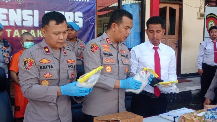 Polres Tarakan Gagalkan Upaya Penyelundupan 3 Kg Sabu ke Bontang