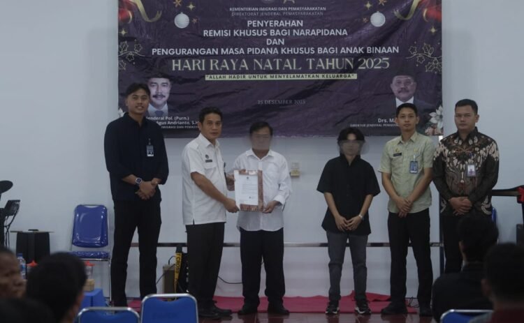 79 Narapidana Terima Remisi Natal, 1 Orang Langsung Hirup Udara Bebas