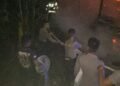 Ditsamapta Polda Kaltara Sigap Padamkan Kebakaran Ruko dan Kios Milik Warga