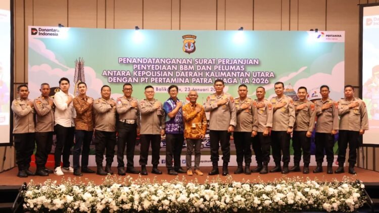Kapolda Kaltara Hadiri Penandatanganan Kerja Sama Penyediaan BBM dan Pelumas dengan Pertamina Patra Niaga