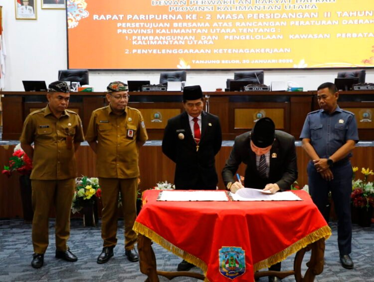 Pemprov dan DPRD Kaltara Setujui Dua Ranperda Strategis tentang Pengelolaan Kawasan Perbatasan dan Ketenagakerjaan