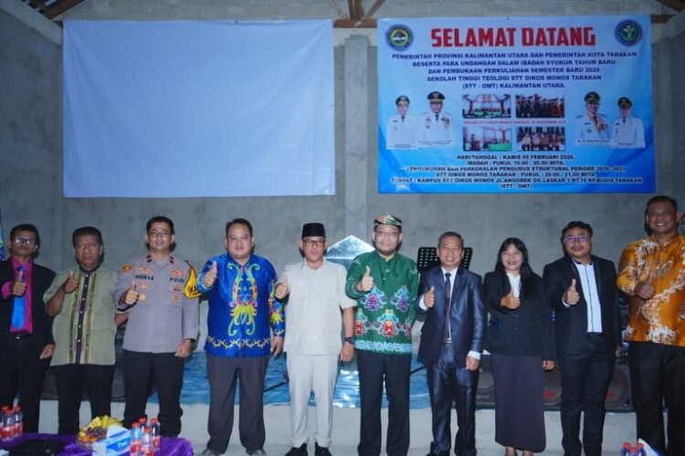 Wakil Wali Kota Tarakan Hadiri Pembukaan Perkuliahan STT Oikos Monos 2026