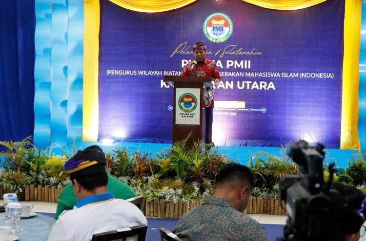 Pelantikan IKA PMII Kaltara, Gubernur Dorong Kolaborasi Bangun Daerah
