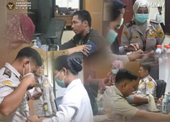 Dukung Program CKG, Karantina Kaltara Prioritaskan Kesehatan Internal Pegawai