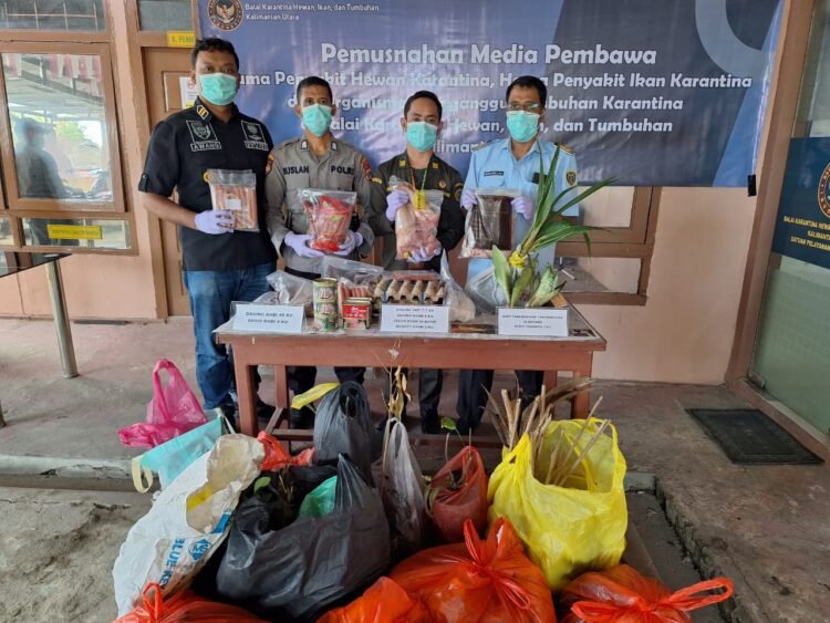Karantina Kaltara Musnahkan Produk Ilegal Asal Luar Negeri