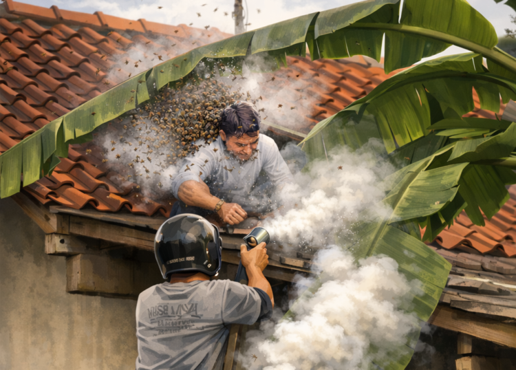 Bersihkan Toren di Atap Rumah, Warga Mujur Lor Meninggal Disengat Tawon Vespa