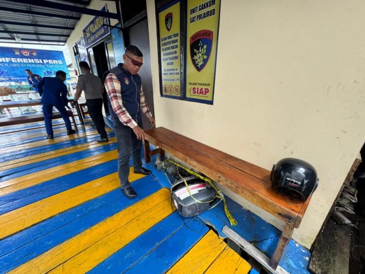 Sat Polairud Polres Tarakan Ungkap Pencurian Mesin Longboat, Pelaku Diamankan Kurang dari 24 Jam