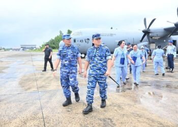 Danlanud Anang Busra Sambut Gubernur AAU dan Taruna Tingkat III dalam Latihan CWP