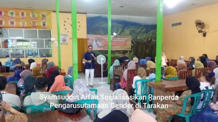 Syamsuddin Arfah Sosialisasikan Ranperda Pengarusutamaan Gender di Tarakan