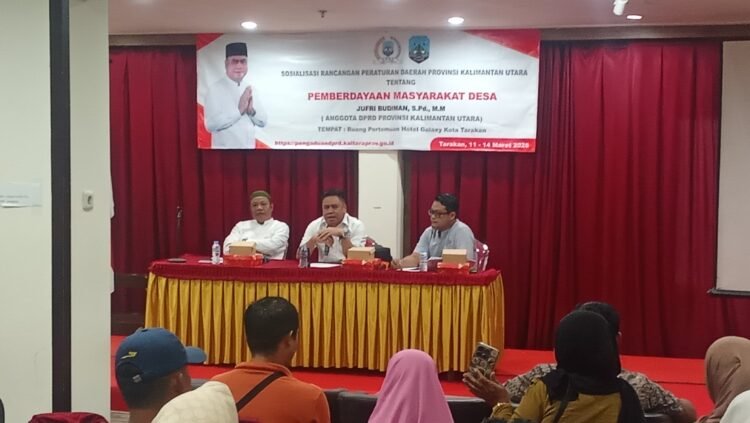 Jufri Budiman Sosialisasikan Ranperda Pemberdayaan Masyarakat Desa