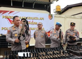 590 Senjata Api Personel Polda Kaltara Diperiksa