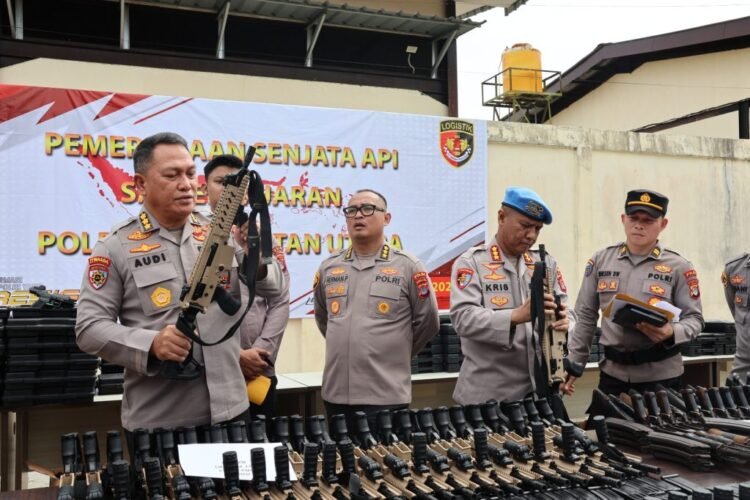 590 Senjata Api Personel Polda Kaltara Diperiksa