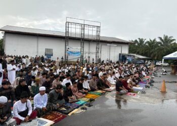 Diguyur Hujan, Salat Id Muhammadiyah di Tarakan Berlangsung Khidmat dan Tertib