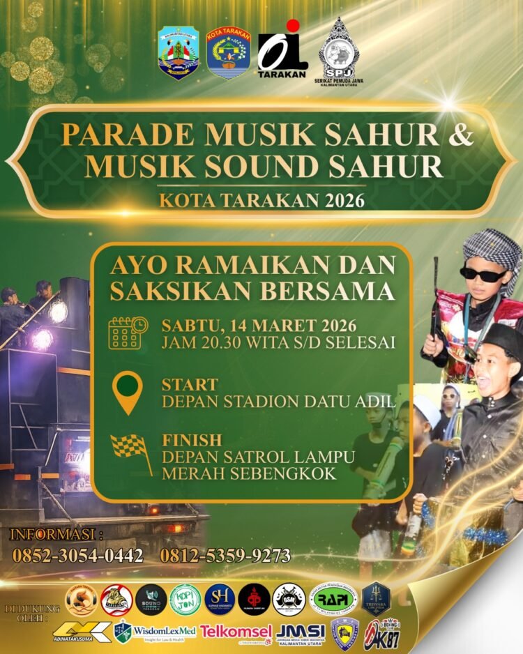 Semarak Ramadan di Tarakan, 54 Tim Siap Tampil di Parade Musik Sahur