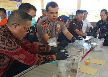 Sinergitas Aparat, 796 Gram Sabu Dimusnahkan di Tarakan