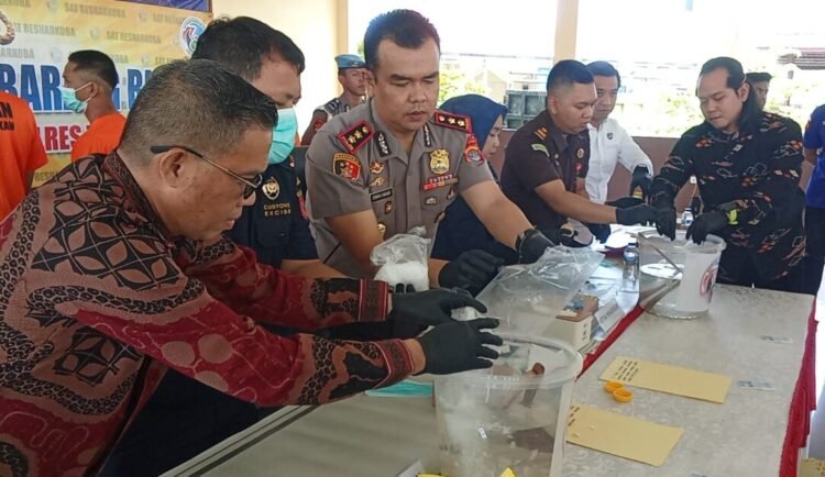 Sinergitas Aparat, 796 Gram Sabu Dimusnahkan di Tarakan
