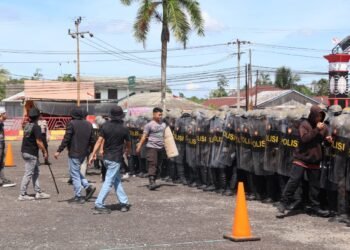 Wakapolda Kaltara Pantau Latihan Brimob, Pastikan Kesiapan BKO Nusantara