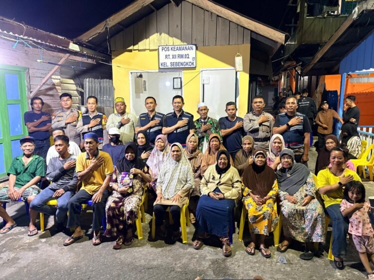 Satkamling Kembali Digairahkan, Polda Kaltara Ajak Warga Sebengkok Jaga Kamtibmas