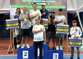 Turnamen Tenis Piala Gubernur Kaltara 2026 Usai, Lahirkan Juara dan Perkuat Sportivitas