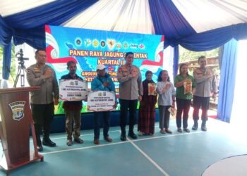 Kapolda Kaltara Bersama Petani Panen Jagung di Mamburungan Timur