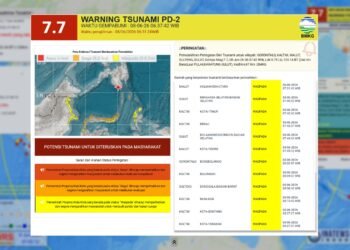Gempa M7,7 Guncang Filipina, BMKG Keluarkan Peringatan Tsunami untuk Kaltara