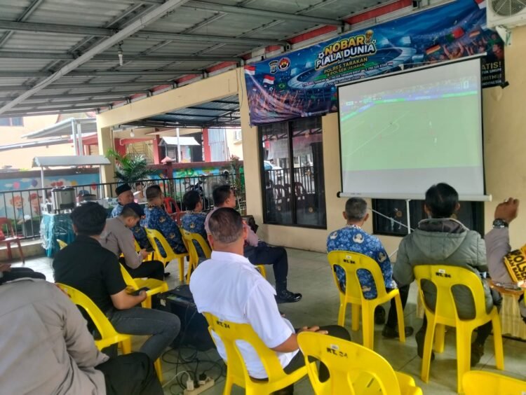 Nobar Piala Dunia 2026, Polres Tarakan Perkuat Kebersamaan dengan Masyarakat
