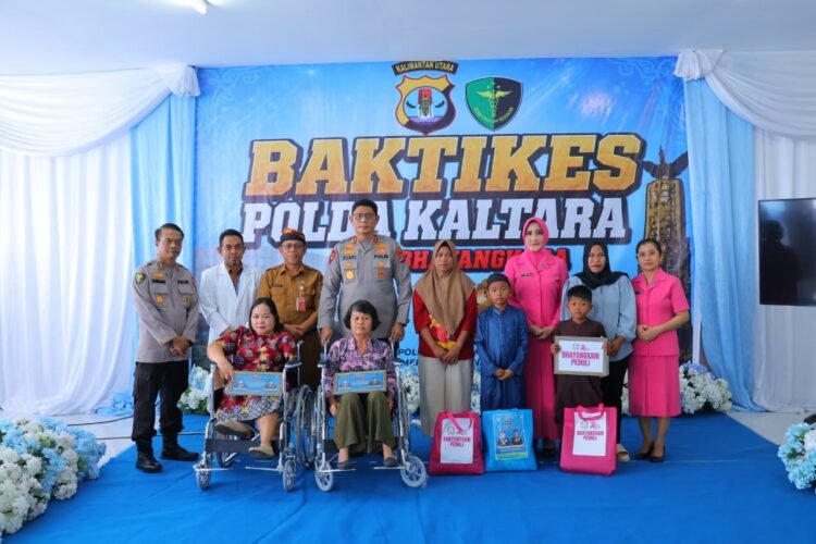Kapolda Kaltara Ikuti Puncak Bakti Kesehatan Hari Bhayangkara ke-80, Serahkan Bantuan untuk Masyarakat