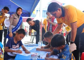Olahraga Bersama di Hari Bhayangkara ke-80, Polda Kaltara Pererat Sinergi dengan Masyarakat