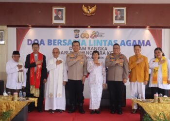 Doa Bersama Lintas Agama Polres Tarakan Jadi Momentum Perkuat Toleransi dan Pengabdian Polri