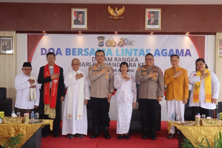 Doa Bersama Lintas Agama Polres Tarakan Jadi Momentum Perkuat Toleransi dan Pengabdian Polri