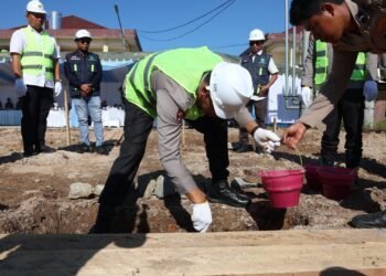 Kapolda Kaltara Letakkan Batu Pertama Pembangunan Mess Polwan, Perkuat Kesejahteraan Personel