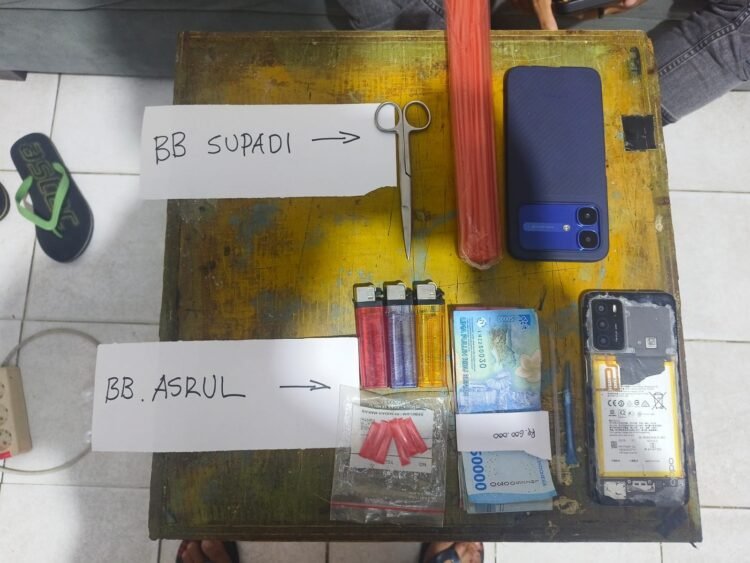 Berawal dari Laporan Warga, Polsek Tarakan Timur Amankan Dua Terduga Penyalahguna Sabu
