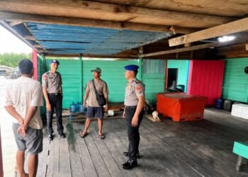 Satpolairud Polres Tarakan Perkuat Edukasi Kamtibmas di Kawasan Pesisir