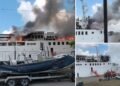 Kapal Prince Soya Terbakar di Pelabuhan Samarinda, Tim Gabungan Lakukan Penanganan
