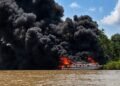 Speedboat Sekatak–Tanjung Selor Terbakar di Salimbatu, Penumpang Berhasil Selamatkan Diri