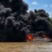 Speedboat Sekatak AAA Terbakar di Salimbatu, Penumpang Berhasil Selamatkan Diri