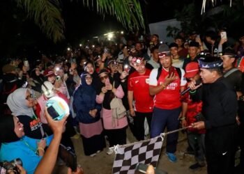 Run Night Slipi, Gubernur Zainal Ajak Warga Tarakan Rajin Berolahraga