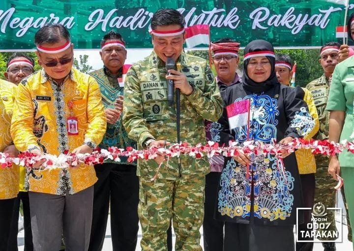 Jembatan Garuda Juata Kerikil Rampung, Dandim Dorong Warga Aktif Sampaikan Kebutuhan Infrastruktur