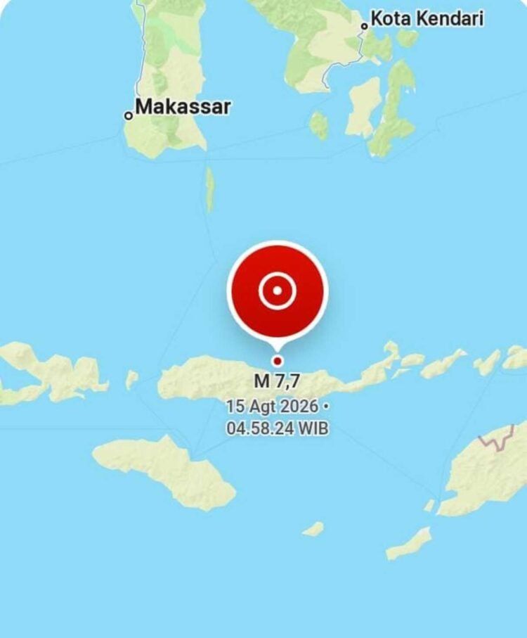 Gempa M7,7 Guncang Nagekeo, Dua Orang Tewas di Pelabuhan El Say Sikka
