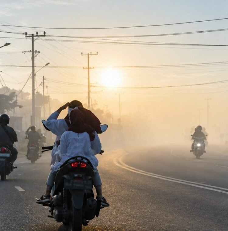 Karhutla Makin Parah, Kabut Asap Selimuti Banjarbaru hingga Ganggu Pengendara