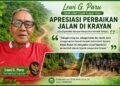 Lewi G. Paru: Jalan Krayan Diperbaiki, Harapan Masyarakat Kembali Terbuka