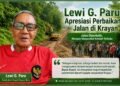 Lewi G. Paru: Jalan Krayan Diperbaiki, Harapan Masyarakat Kembali Terbuka